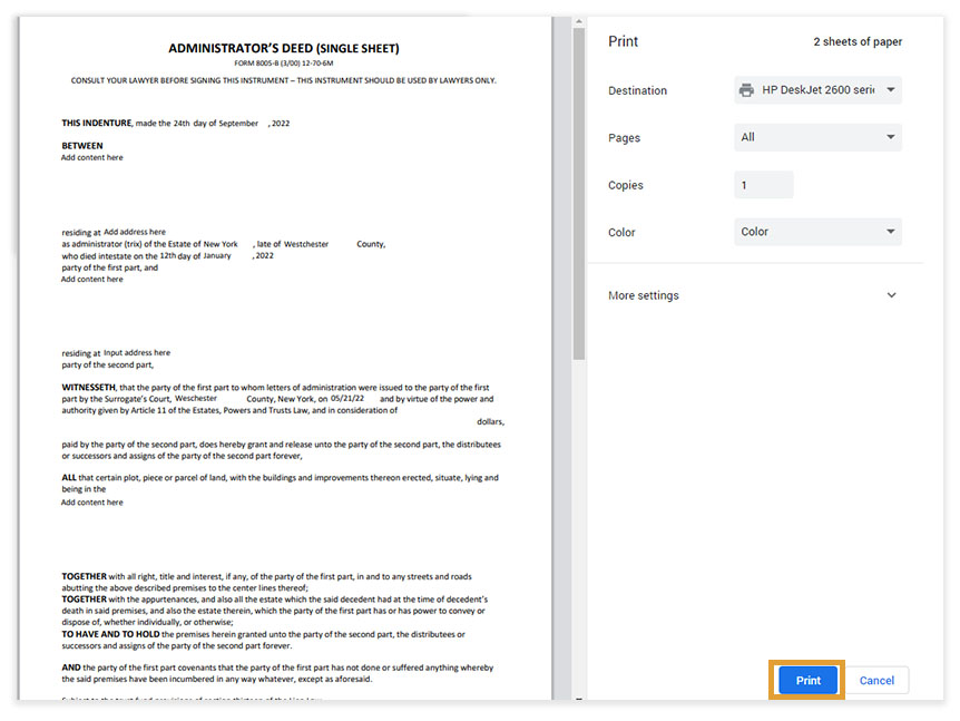 Print DocumentReady