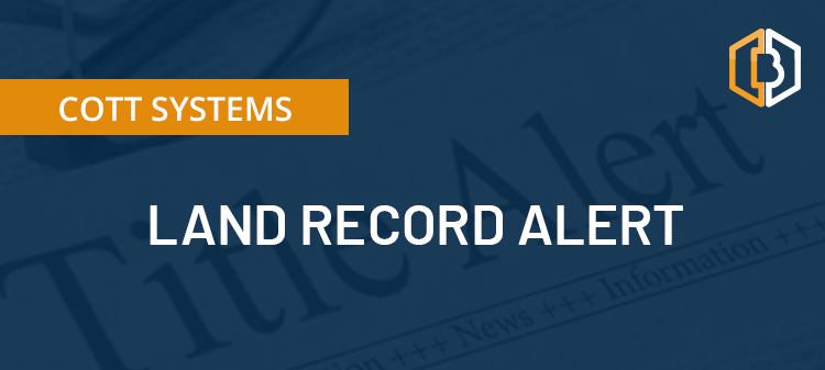 Land Record Alert - Cott Systems